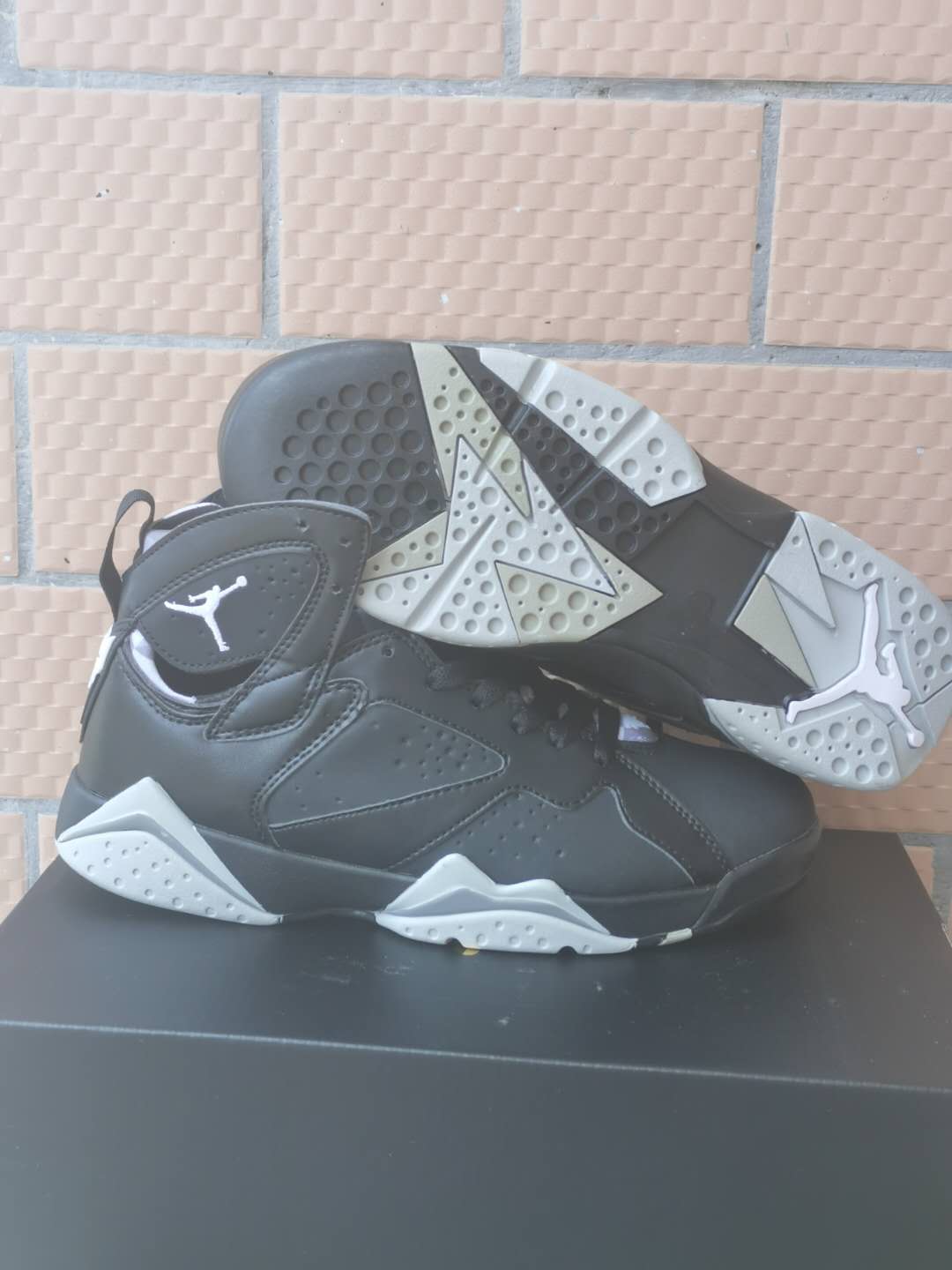 2002 Air Jordan 7 Retro Black Silver Shoes - Click Image to Close